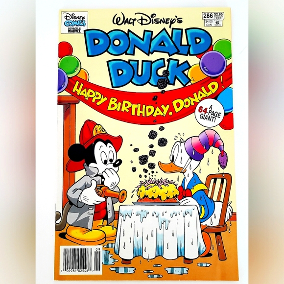 VTG Walt Disneys Donald Duck Happy Birthday Donald #286 Sep 1994 Comic Book. - Picture 1 of 4